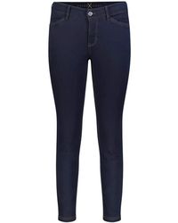 M·a·c - Skinny cropped jeans 5471/90 0355l dark navy - Lyst