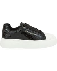 ARMANI EXCHANGE - Schwarzer Sneaker 100% Polyester - Lyst