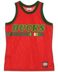 Mitchell & Ness - Fitness ,Rood ,Nba Team Heritage Basketball Tank Top - Lyst