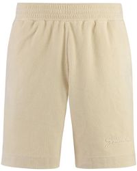 Givenchy - Korte Broeken ,Katoen Katoenen Shorts Met Trekkoord En Zakken - Lyst