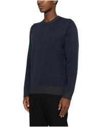 Vengera - Blauer cashmere pullover aw24 - Lyst