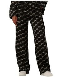 co'couture - Broeken ,Zwart ,Polyester Logo Line Pant - Lyst