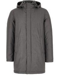 Herno - Jassen ,Grijs ,Polyester Stijlvolle Donsjas - Lyst