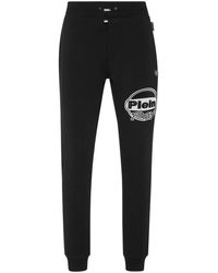 Philipp Plein - Broeken ,Zwart ,Katoen Trainingsbroeken Racing - Lyst