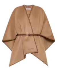 Max Mara - Galosce Jas Met Revers Van Wolmix - Lyst