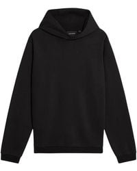 Lyle & Scott - Hoodies & Sweatvesten ,Zwart ,Katoen Logo Brushback Pullover Hoodie - Lyst