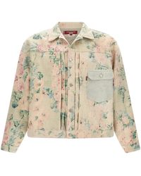Junya Watanabe - Jassen ,Veelkleurig ,Leer Jassen - Lyst