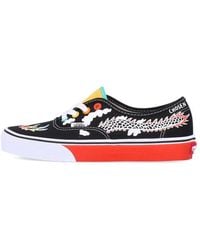 Vans - Authentieke Lage Herenschoen (Otw Gallery) Zwart/Multi - Lyst
