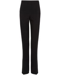Ferragamo - Broeken ,Zwart ,Wol Slim-Fit Wollen Broek - Lyst