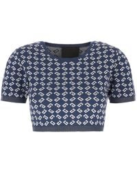 Givenchy - Tops ,Blauw ,Denim Stijlvolle Top Voor Modeliefhebbers - Lyst