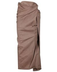 DIESEL - Denim Long Skirt - Lyst