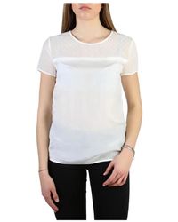 Armani - Damen T-Shirt aus Seidenmischung - Lyst