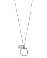Balenciaga - Accessoires ,Grijs ,Saint-Germain Ring Necklace - Lyst
