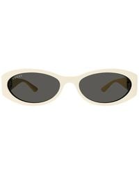 Gucci - Vintage delförmige sonnenbrille gg1660s - Lyst