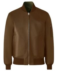 Mackage - Jassen ,Bruin ,Leer Easton-Sa 2-In-1 Reversible Leather Bomber Jacket - Lyst