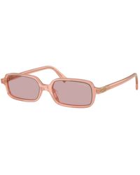 Miu Miu - Rechteckige Sonnenbrille - Lyst