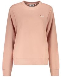 Fila - Hoodies & Sweatvesten ,Roze ,Katoen Lierna Sweatshirt Met Lange Mouwen - Lyst