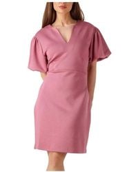 Aaiko - Kleedjes ,Roze ,Denim Chique Roze Jurk Kyra Vis - Lyst