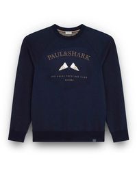 Paul & Shark - Bestickter X-Soft Baumwoll-Sweatshirt - Lyst