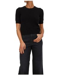 Nenette - Maglia Girocollo M/Corta C/Ricamo - Lyst