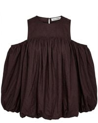 co'couture - Overhemden ,Bruin ,Tops - Lyst