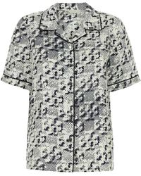 Tory Burch - Overhemden ,Veelkleurig ,Geprinte Zijden Blouse - Lyst