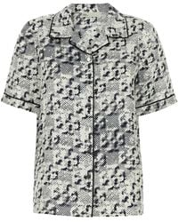 Tory Burch - Overhemden ,Veelkleurig ,Geprinte Zijden Blouse - Lyst