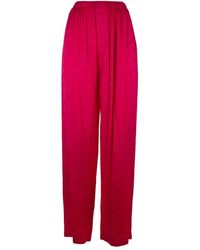 Balenciaga - Geplooide Rechte Pijp Broek - Lyst