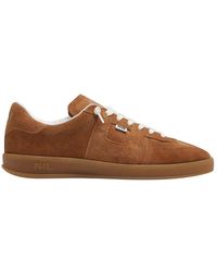P448 - Braune Wildleder Damensneakers - Lyst
