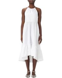 ARMANI EXCHANGE - Elegantes Midi-Kleid Mit Ausgestelltem Rock - Lyst
