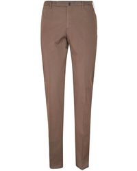 Incotex - Broeken ,Bruin ,Katoen Slim Fit Stretch Katoenen Chino's - Lyst