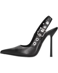Le Silla - Schoenen ,Zwart ,Leer Met Hak Zwart - Lyst