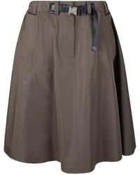 Prada - Technische Stoffen Rok - Lyst