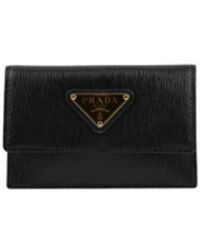 Prada - Leren Kaarthouder Met Logoplaat - Lyst