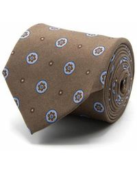 Gents - Shantung-Seiden-Krawatte Mit Blüten - Lyst