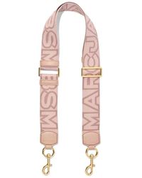 Marc Jacobs - Tassen ,Roze ,Polyester The Thin Outline Logo Webbing Strap - Lyst