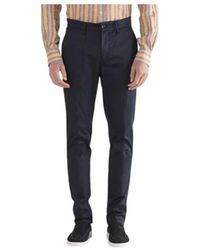 Harmont & Blaine - Broeken ,Blauw ,Katoen Slim Fit Chino Broek - Lyst