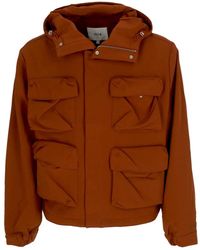 Arte' - Jassen ,Oranje ,Polyester Technische Stof Hoodie Jas Oranje - Lyst