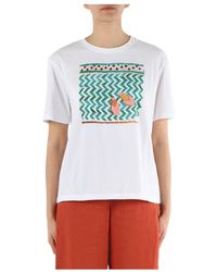 Niu - T-shirt in cotone con stampa frontale - Lyst