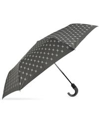 Moschino - Accessoires ,Grijs ,Polyester Vouwparaplu Met Monogram - Lyst