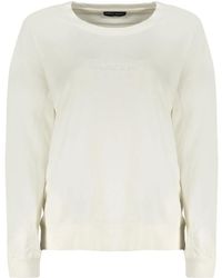 North Sails - Hoodies & Sweatvesten ,Wit ,Katoen Witte Sweatshirt Met Lange Mouwen En Logo - Lyst