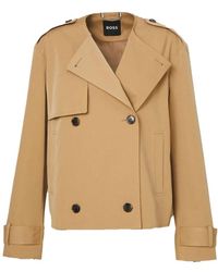 BOSS - Coats > double-breasted coats - Lyst