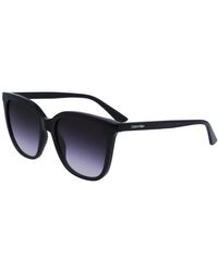Calvin Klein - Schwarze/grau getönte sonnenbrille ck23506s - Lyst