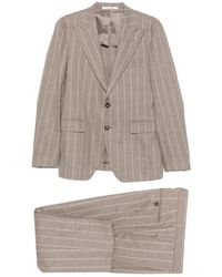 Tagliatore - Kostuums ,Tweed Tweedelig Pak Met Twee Knopen - Lyst