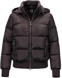 ARMANI EXCHANGE - Jassen ,Bruin ,Leer Donsjack - Lyst