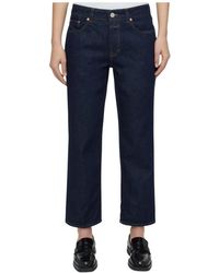 Closed - Donkerblauwe Denim Jeans - Lyst