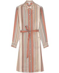 Ines De La Fressange Paris - Amour kamel gestreiftes kleid - Lyst