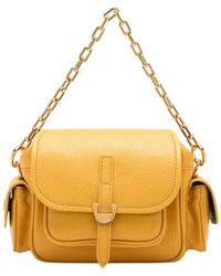 Coccinelle - Crossbody-Tasche Aus Genarbtem Leder Mit Reißverschluss - Lyst