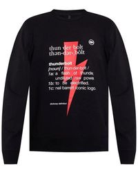 Neil Barrett - Hoodies & Sweatvesten ,Zwart ,Katoen Zwart Katoenen Sweatshirt - Lyst