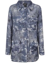 Avant Toi - Jassen ,Blauw ,Katoen Heldere Blauwe Linnen Katoenen Jas Italië - Lyst